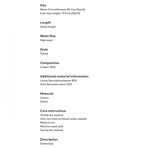 H&M Flared High Ankle Jeans - Picture 6 of 6